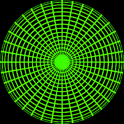 fish's view & equidistant projection